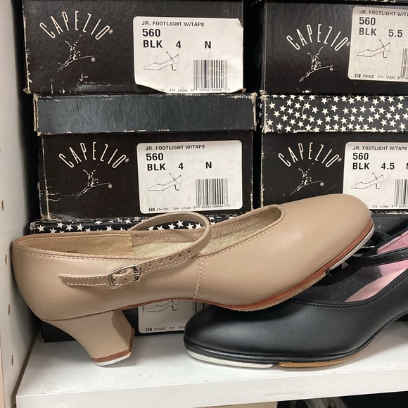 Deadstock!! Capezio Taps black or tan - Picture 11 of 11